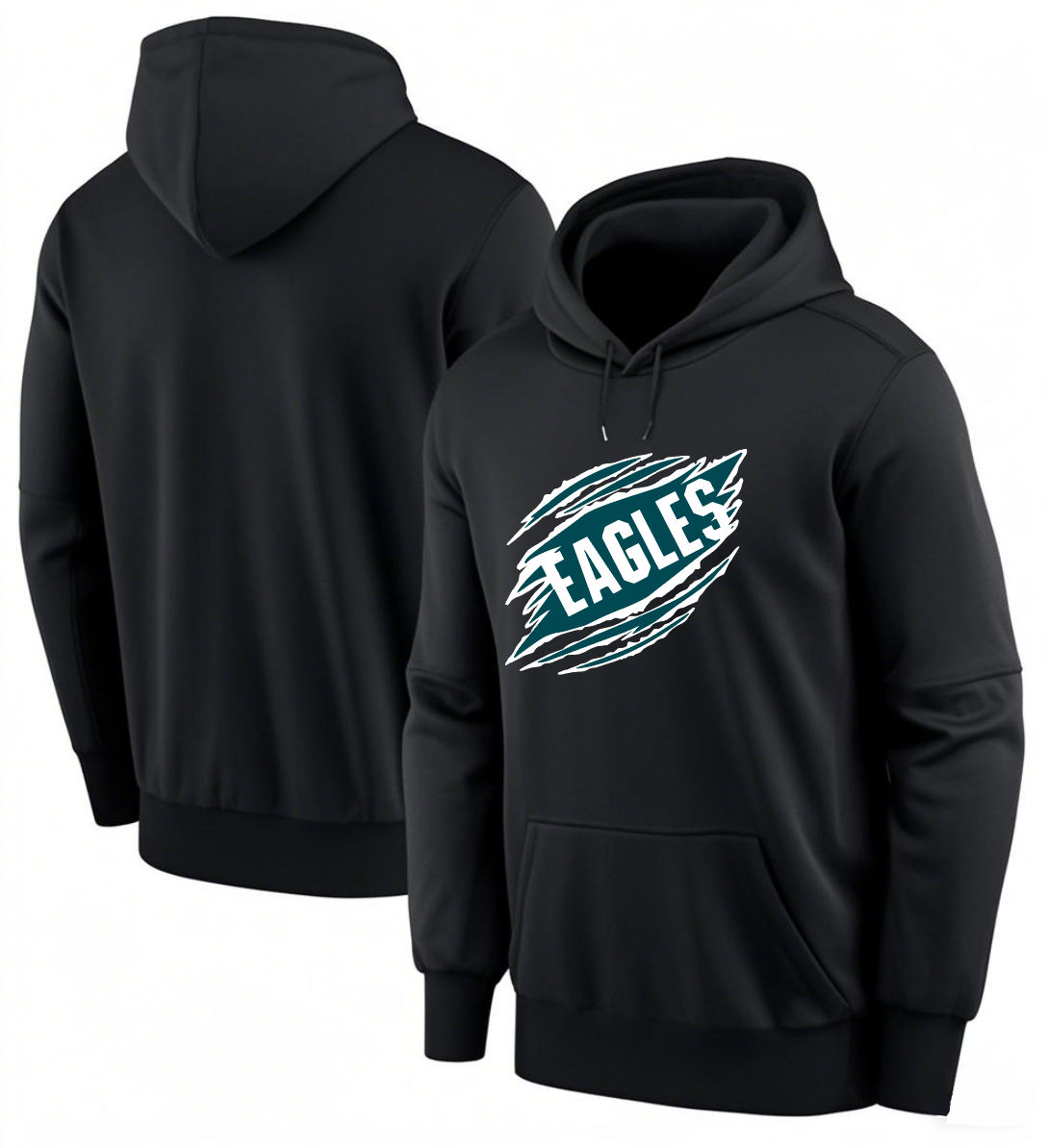 Men 2025 Philadelphia Eagles black hoodie style 16->philadelphia eagles->NFL Jersey
